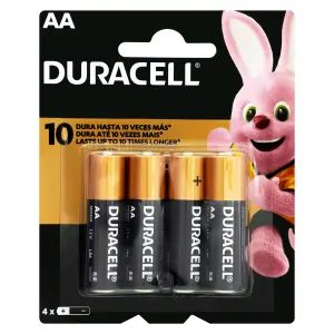 Pilha Duracell Peq Aa 4Un