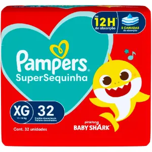 Fr Pampers Supers Mega Xg pct 32Un