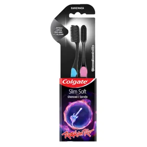 Esc Dental Colgate Slimsoft Carvao 2Pk