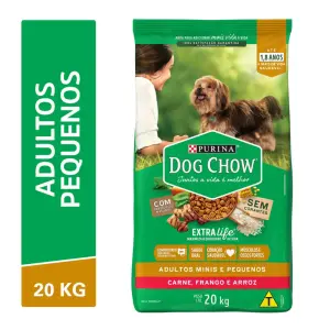 Racao Dog Chow Ext Lif Ad Tmn Peq 1Kg Car/Frg/Arz