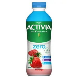 Leite Ferm Liq Activia Zerolac 800G Morango