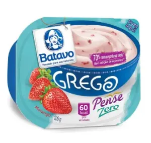 Iog Batavo Grego Pense Zero 100G Morango