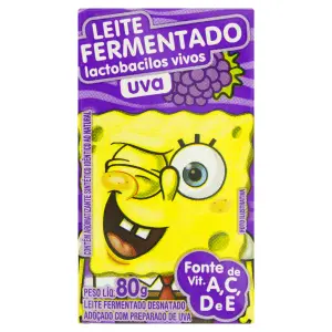 Leite Ferm Bob 80G Uva