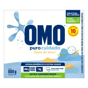 Lv Roupas Po Omo cx 800G Puro Cuidado