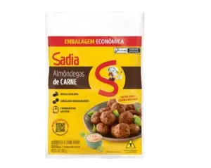Almondega Bovina Pt 900G Sadia