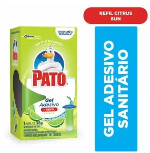 Gel Adesivo Pato Citrus Refil 6Dc