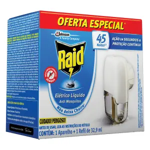 Repelente Raid Elet 45N Ap Gts 32.9Ml