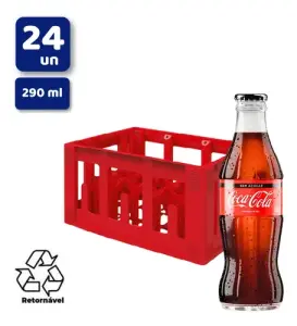 Refrig Coca Cola Ks S/Acucar 290Ml Retornavel