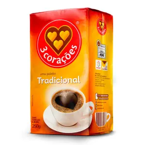 Cafe 3 Coracoes 250G Trad e Extra Forte