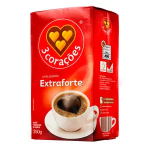 Cafe 3 Coracoes Vacuo 250G Extra Fort