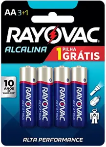 Pilha Rayovac Alcalina Aa L4P3 un