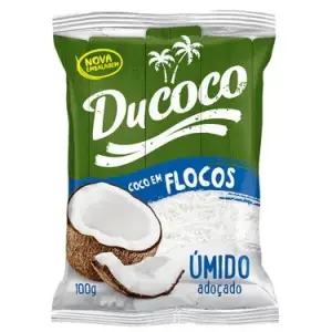 Coco em Flocos Ducoco Umido Adocado 100G