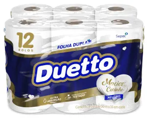 Papel Hig Duetto 12X30M