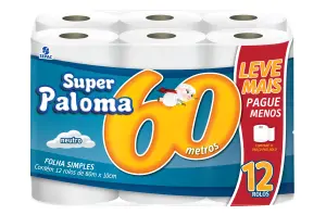 Papel Hig Paloma 12X60M Neutro