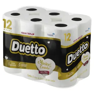 Papel Hig Duetto Folh Tripla 18X20M Neutro