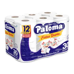 Papel Hig Paloma Fol Dupla 12X30M