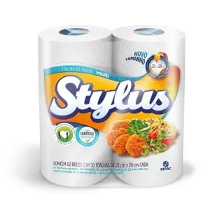 Papel Toalha Maxim Stylus C/2 Rolos