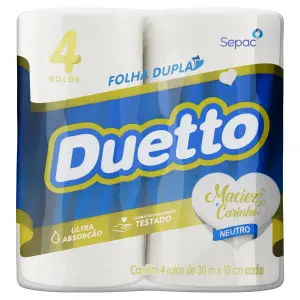 Papel Hig Duetto 4X30M Neutro