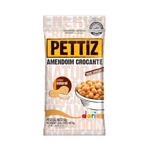 Amendoim Croc Pettiz 50G Natural