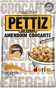 Amendoim Croc Pettiz 120G Natural