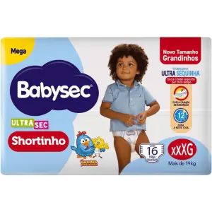 Fralda Ultra Shortinho Babysec Mega Imp Xxxg 16