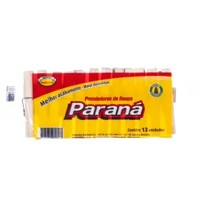 Prendedor Roupa Parana Madeira 12Un