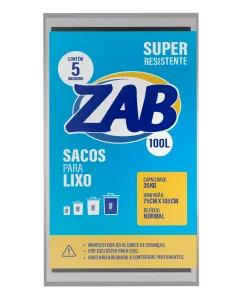 Saco P/Lixo Zab 50Lt 10Un