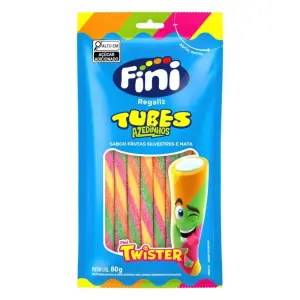 Bala Gelat Fini Tubes 80G Twister Citrico