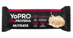 Barra Nutrata Yopro Proteina 55G Mora C/ Choco Branco