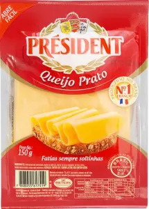 Queijo Prato Fatiado President 150G